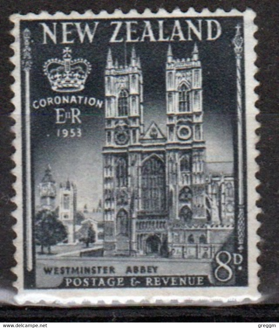 New Zealand 1953  single 8d  Stamp From The Coronation Set In Mounted Mint. - Neufs