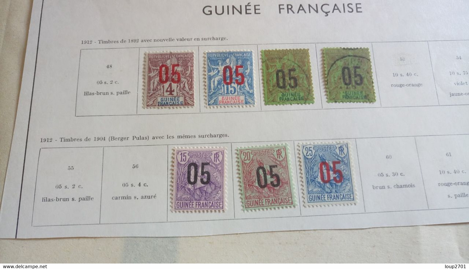 DM404 LOT FEUILLES COLONIES N / O TOUS ETATS A TRIER COTE++ DÉPART 10€ - Sammlungen (im Alben)