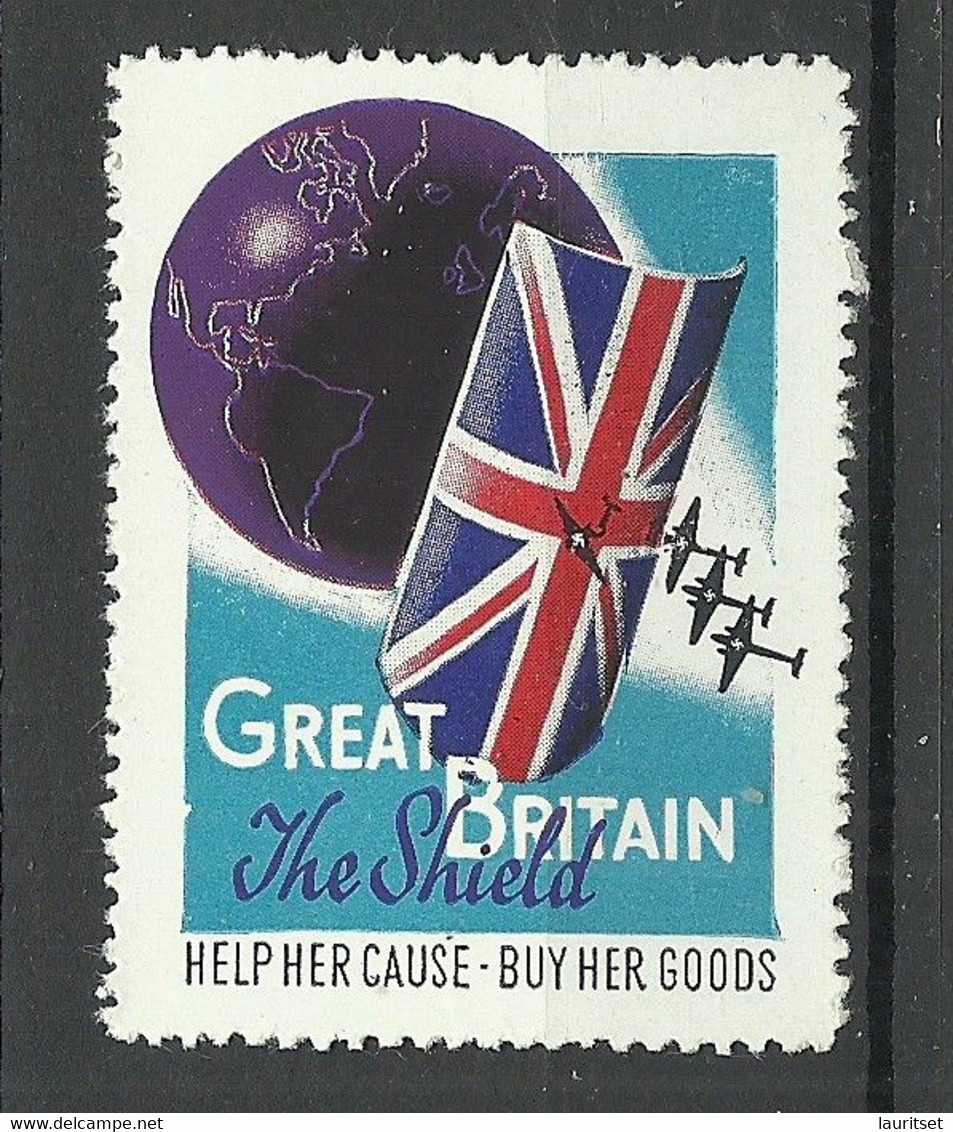 ENGLAND Great Britain Patriotic Vignette MNH - Cinderelas