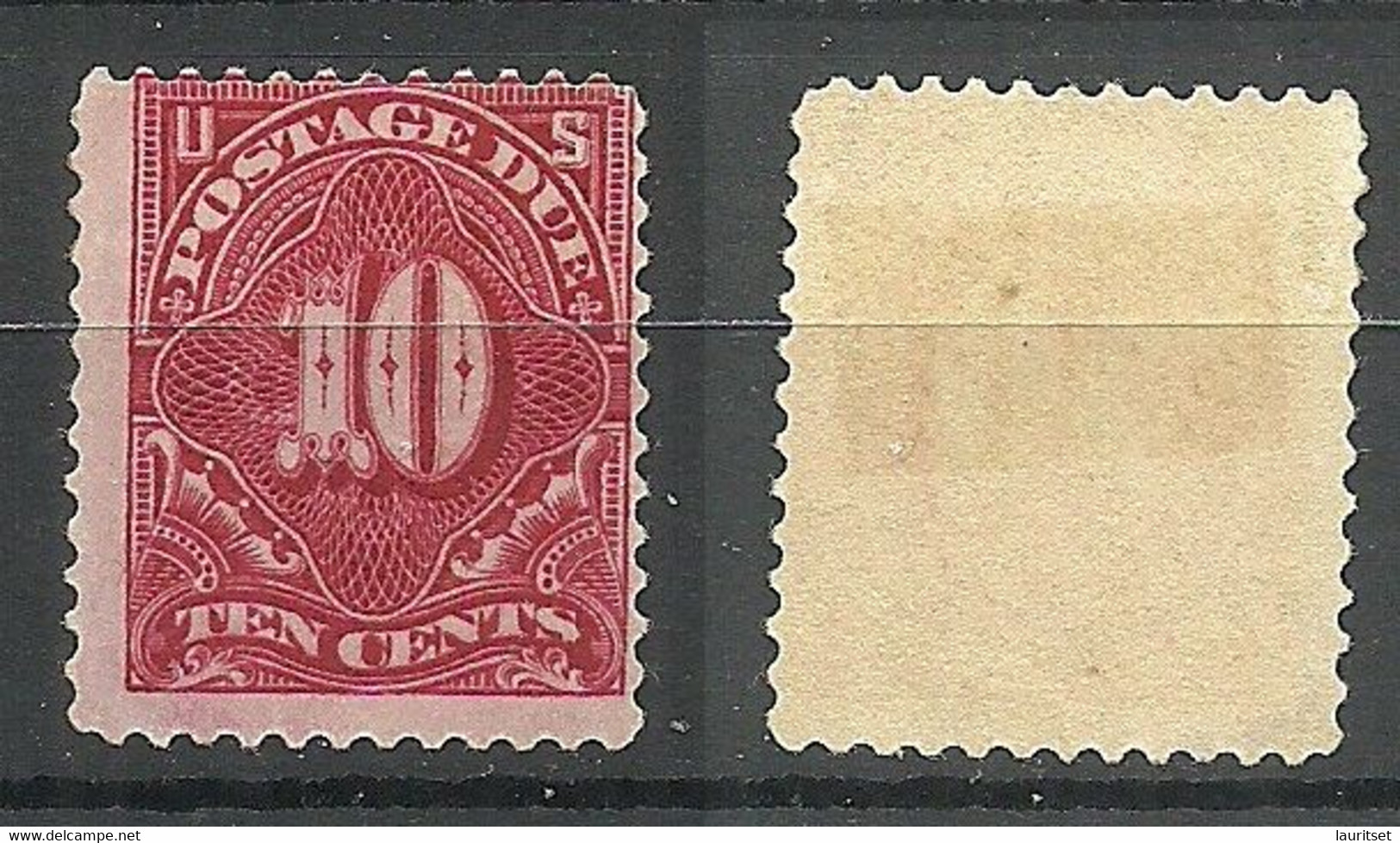 USA Postage Due Portomarke 10 Cents (perf 12) * - Postage Due