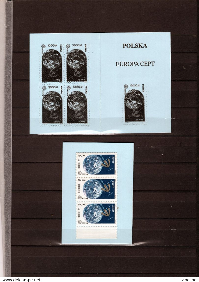 ZIBELINE EUROPA CEPT 1991 POLOGNE POLEN POLSKA CARNET BOOKLET XX MNH - Booklets