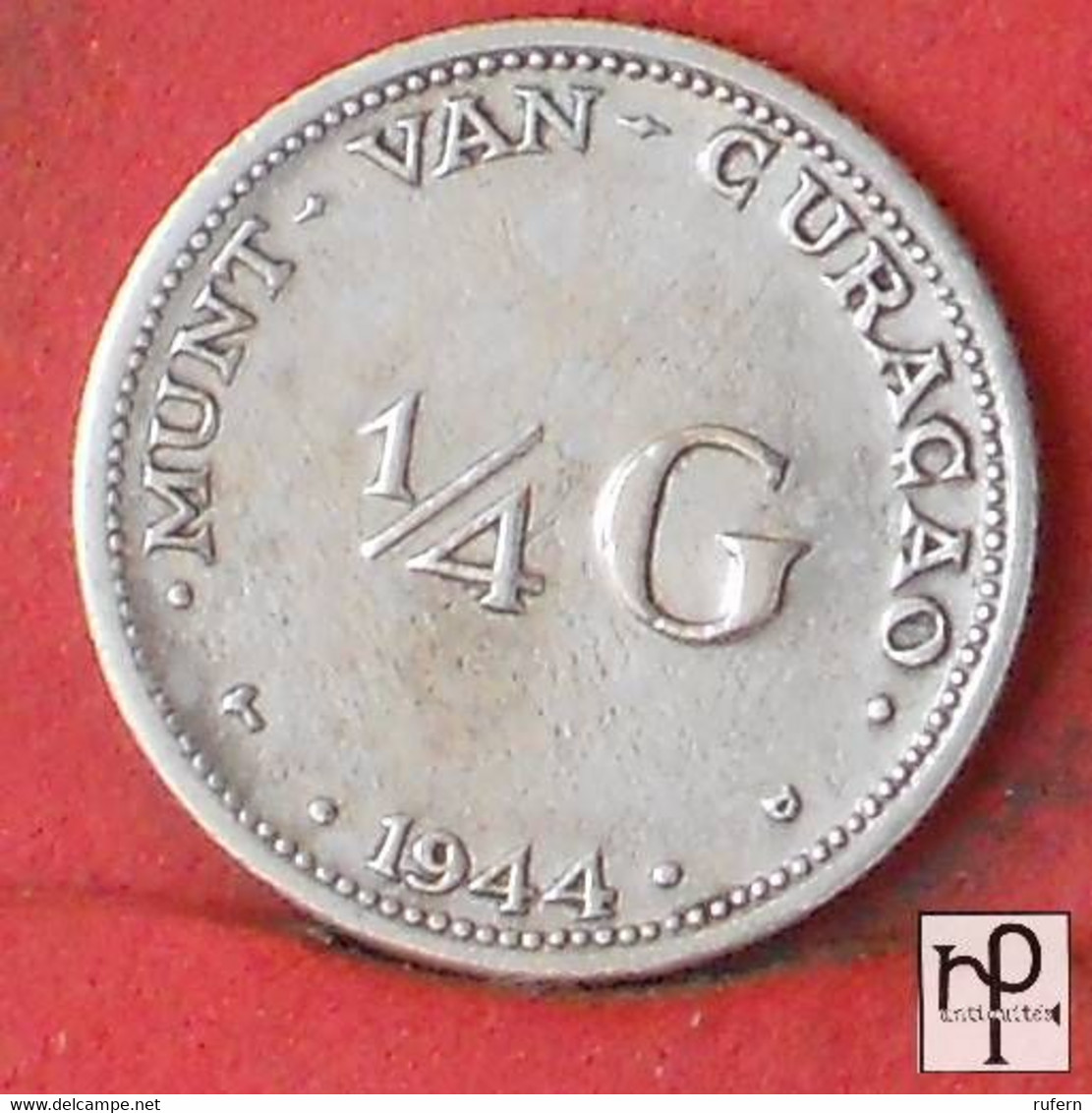 CURACAO 1/4 GULDEN 1944 - ***SILVER***   KM# 44 - (Nº43536) - Curaçao