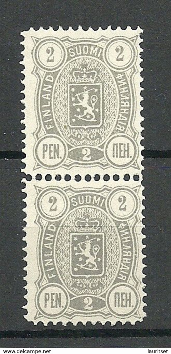 FINLAND FINNLAND 1889 Michel 27 As Pair (*) Mint No Gum/ohne Gummi - Neufs