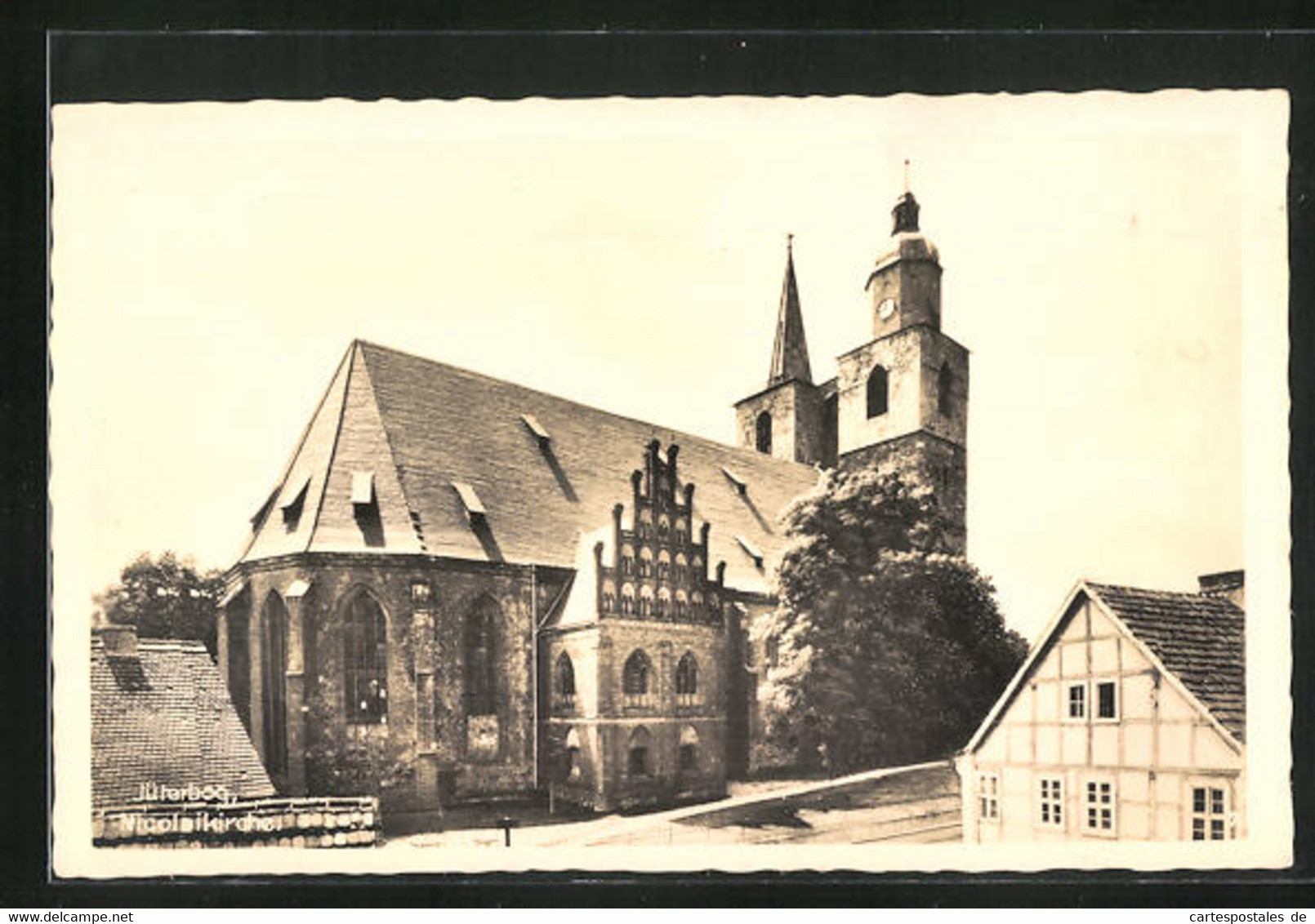 AK Jüterbog, Blick Zur Nicolaikirche - Jueterbog