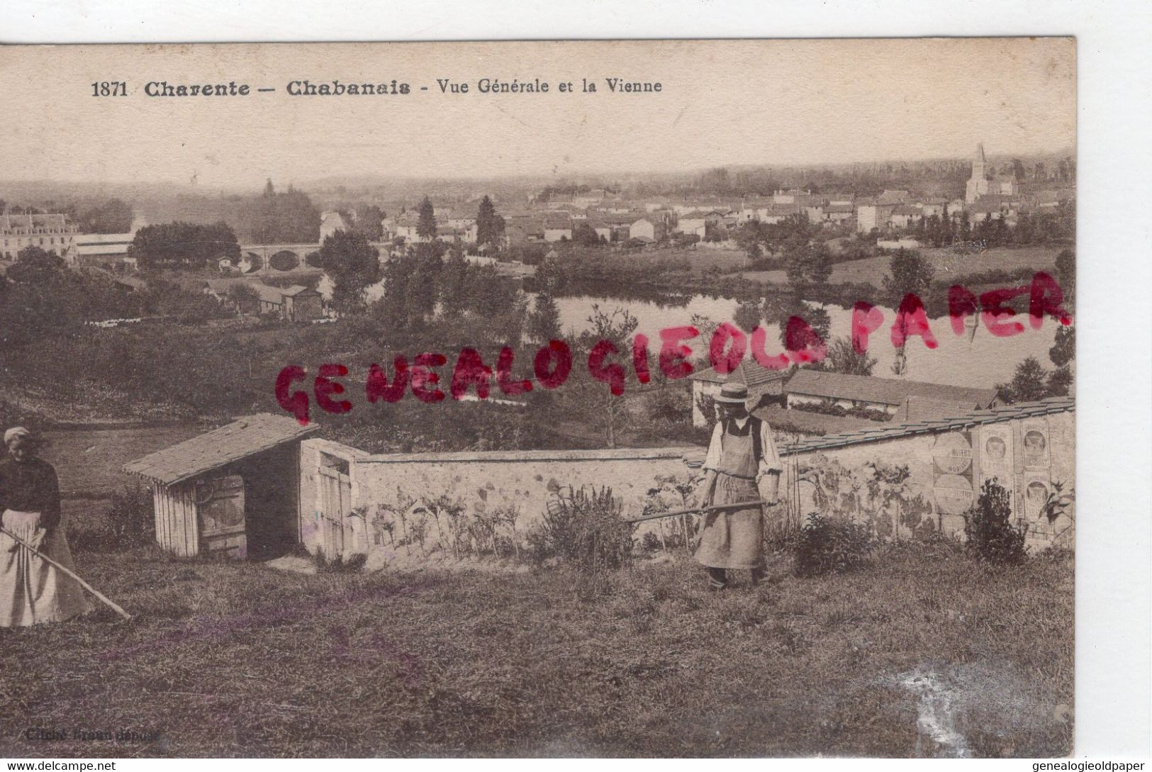 16-  CHABANAIS - VUE GENERALE ET LA VIENNE - FENAISON - CHARENTE - Ruffec