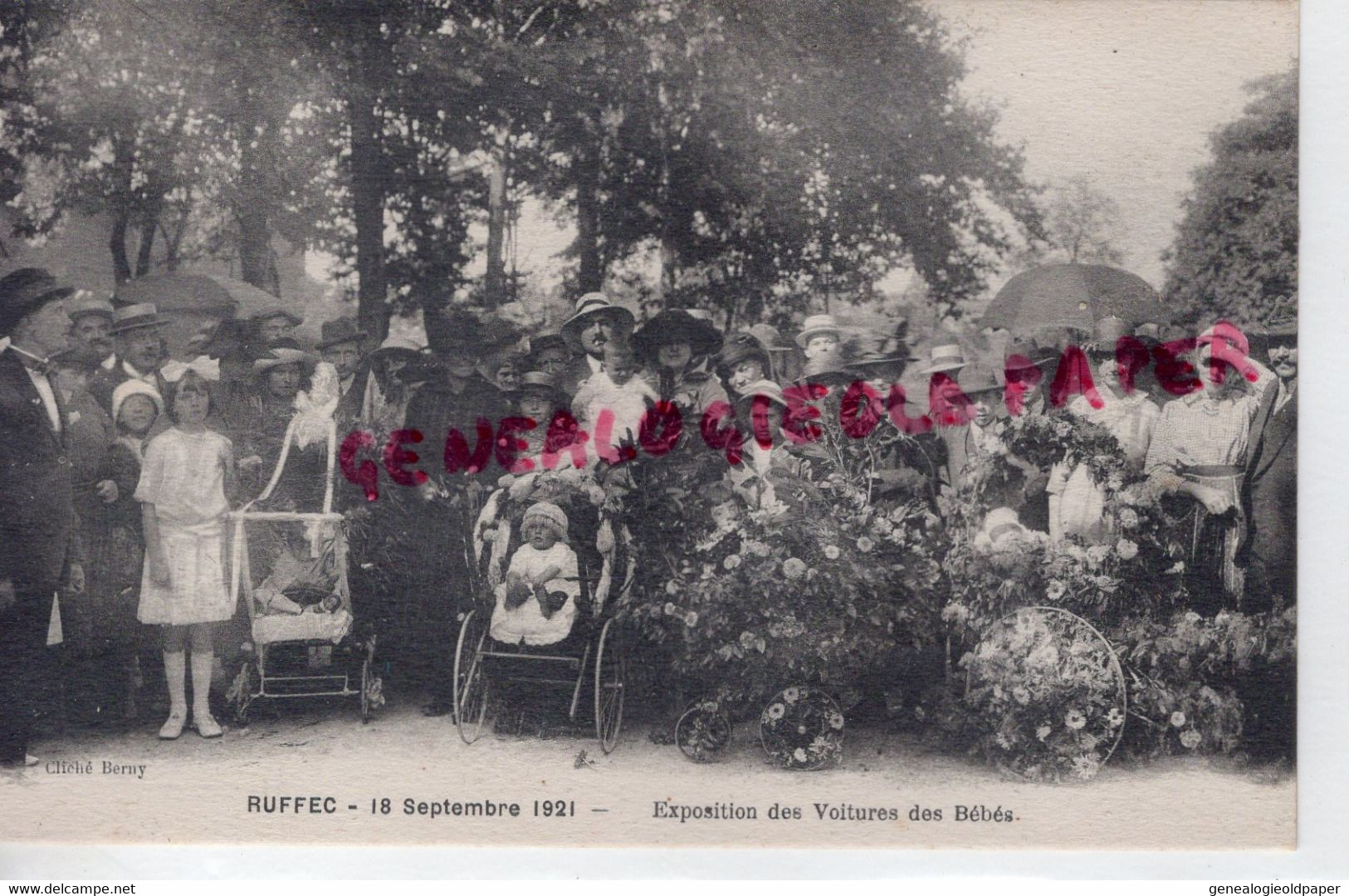 16-  RUFFEC - 18 SEPTEMBRE 1921- EXPOSITION DES VOITURES DES BEBES- BEBE  - CHARENTE - Ruffec