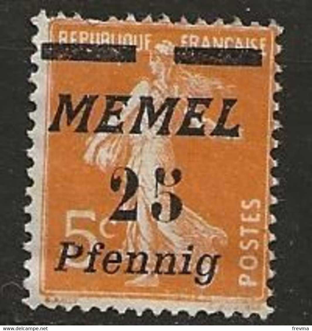 Timbre Neuf* Memel Surcharge 5c/25c - Ongebruikt