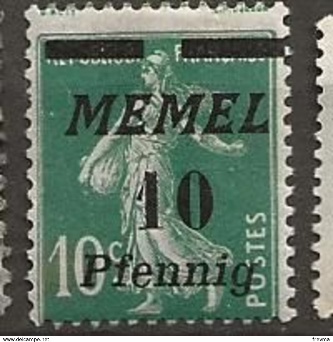 Timbre Neuf* Memel Surcharge 10c/10c - Unused Stamps