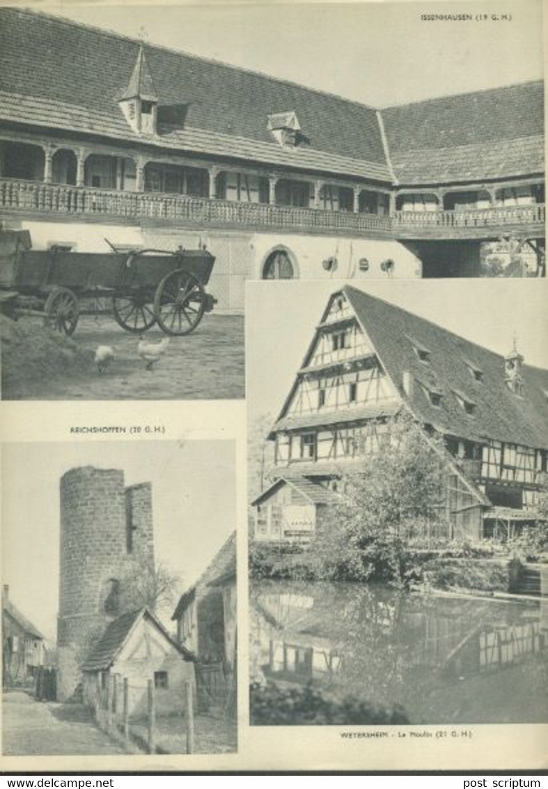 Photo - Reproduction - Document Imprimé - Photos Alsace - Buswiller Zutzendorf Weyersheim Issenhausen Kirrwiller - Lugares