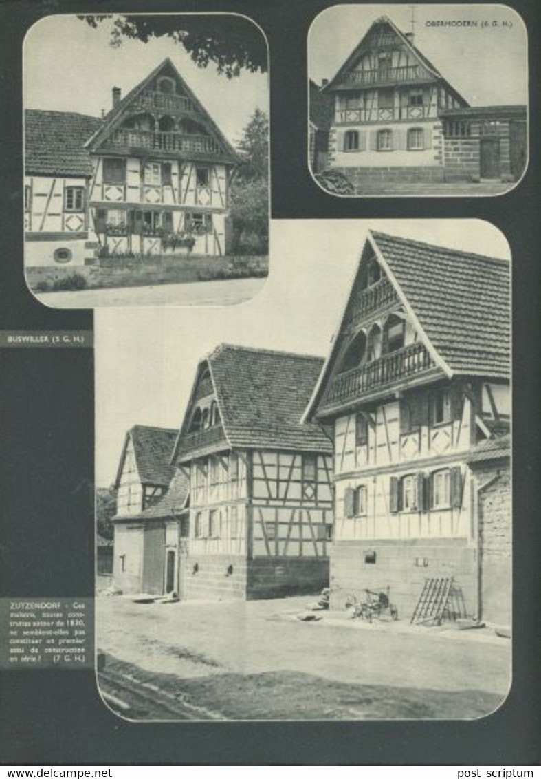 Photo - reproduction - document imprimé - photos Alsace - Buswiller Zutzendorf Weyersheim Issenhausen Kirrwiller
