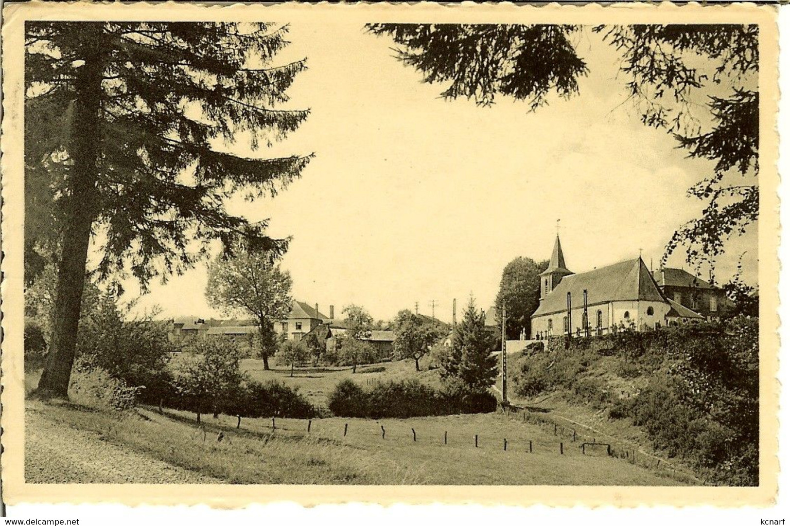 CP De GROS-FAYS " Route De Alle " Cachet Relais De GROS-FAYS - Bièvre