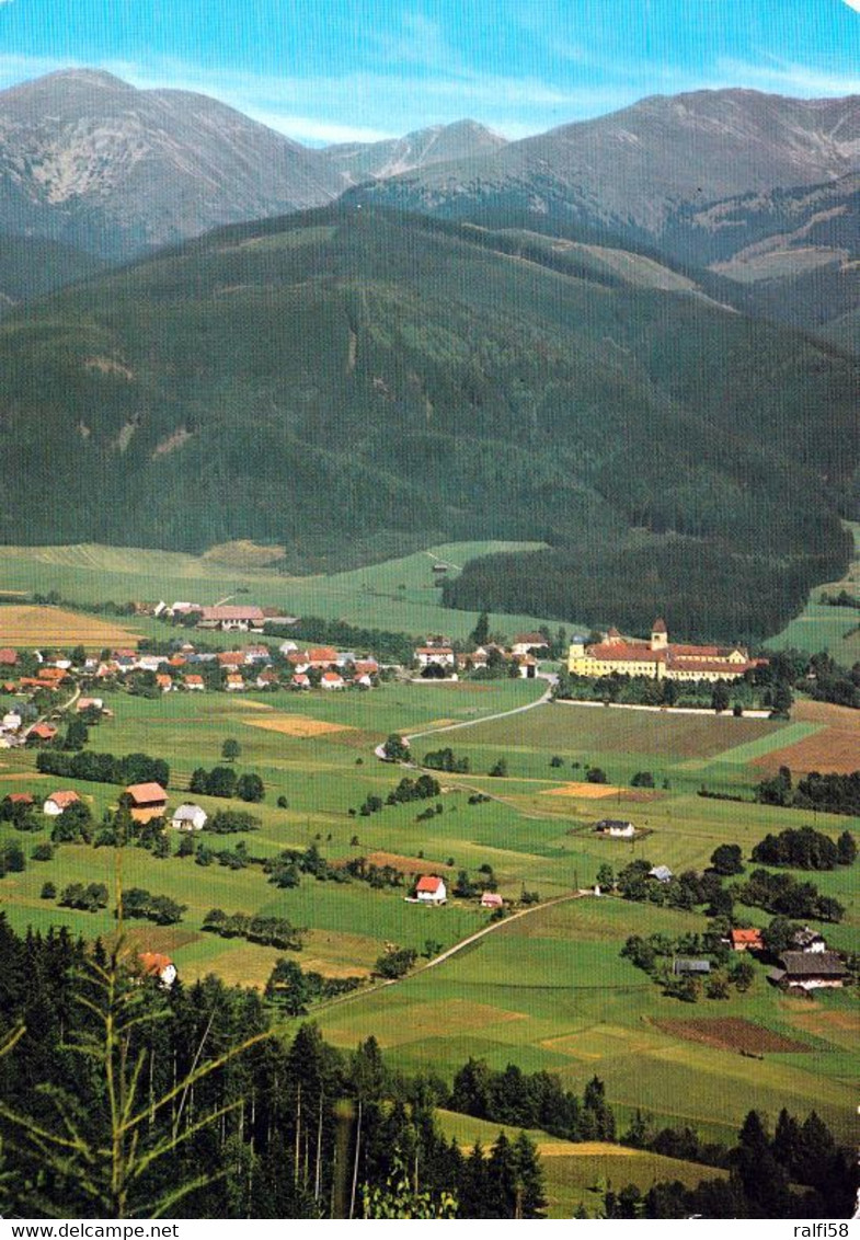 1 AK Österreich / Steiermark * Blick Auf Die Marktgemeinde Seckau Mit Der Benediktiner Abtei Seckau - Luftbildaufnahme * - Seckau