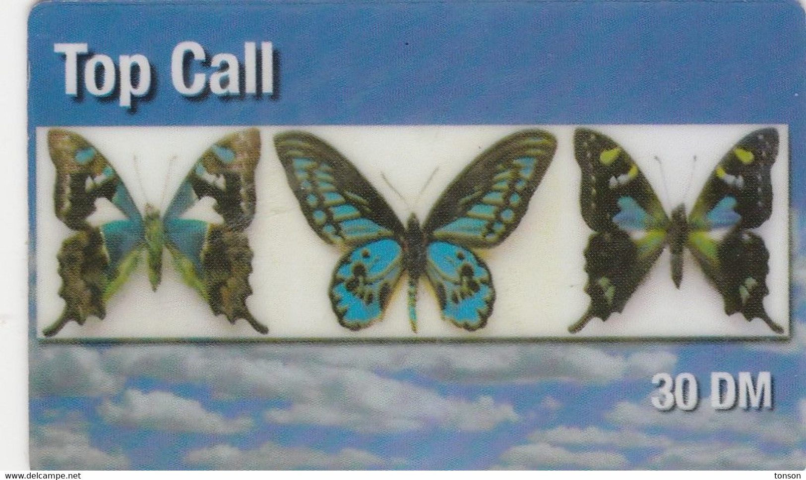 Germany, DE-TCL-30.03, Top Call - Butterflies (30DM), 2 Scans - Vlinders