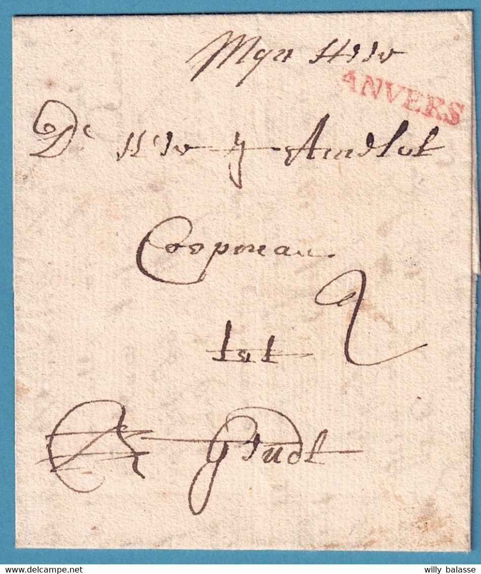 Lac 1750 Marque ANVERS Rge + 2 Pour Gendt - 1714-1794 (Paises Bajos Austriacos)