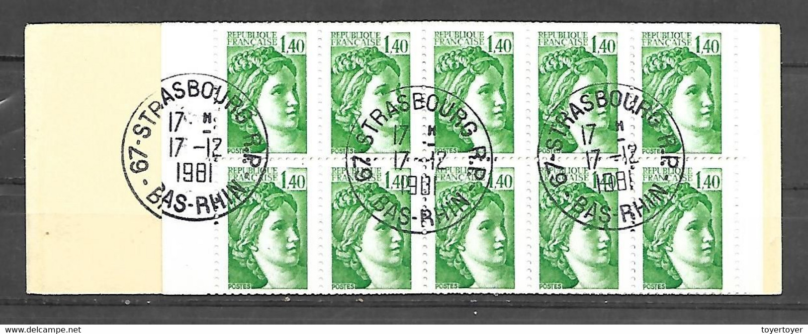 BC 18  Sabine Carnet De 20 Timbres Obl N°2154-C1 - Altri & Non Classificati