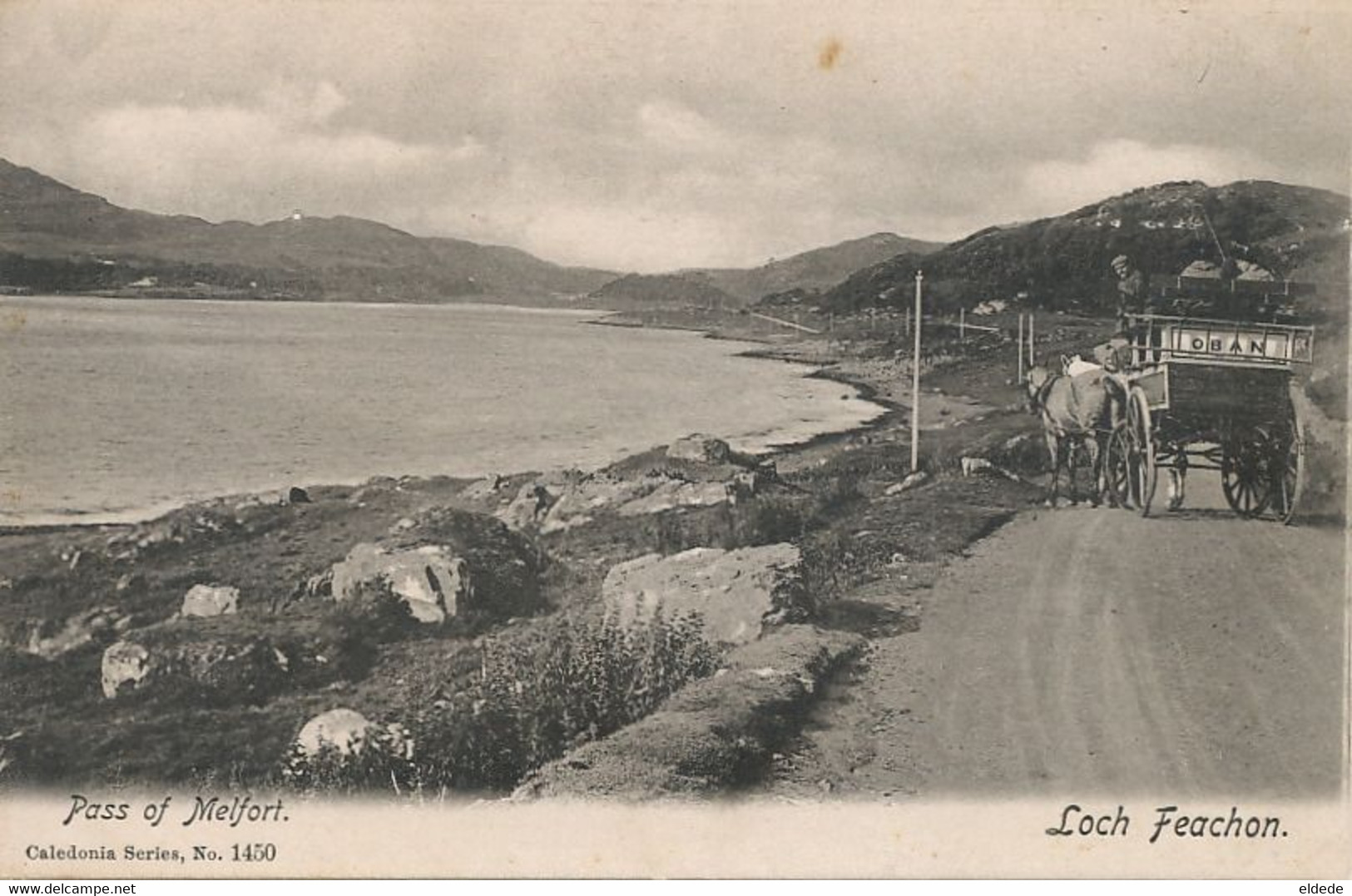 Loch Feachon Pass Of Melfort Horse Cart Oban - Argyllshire