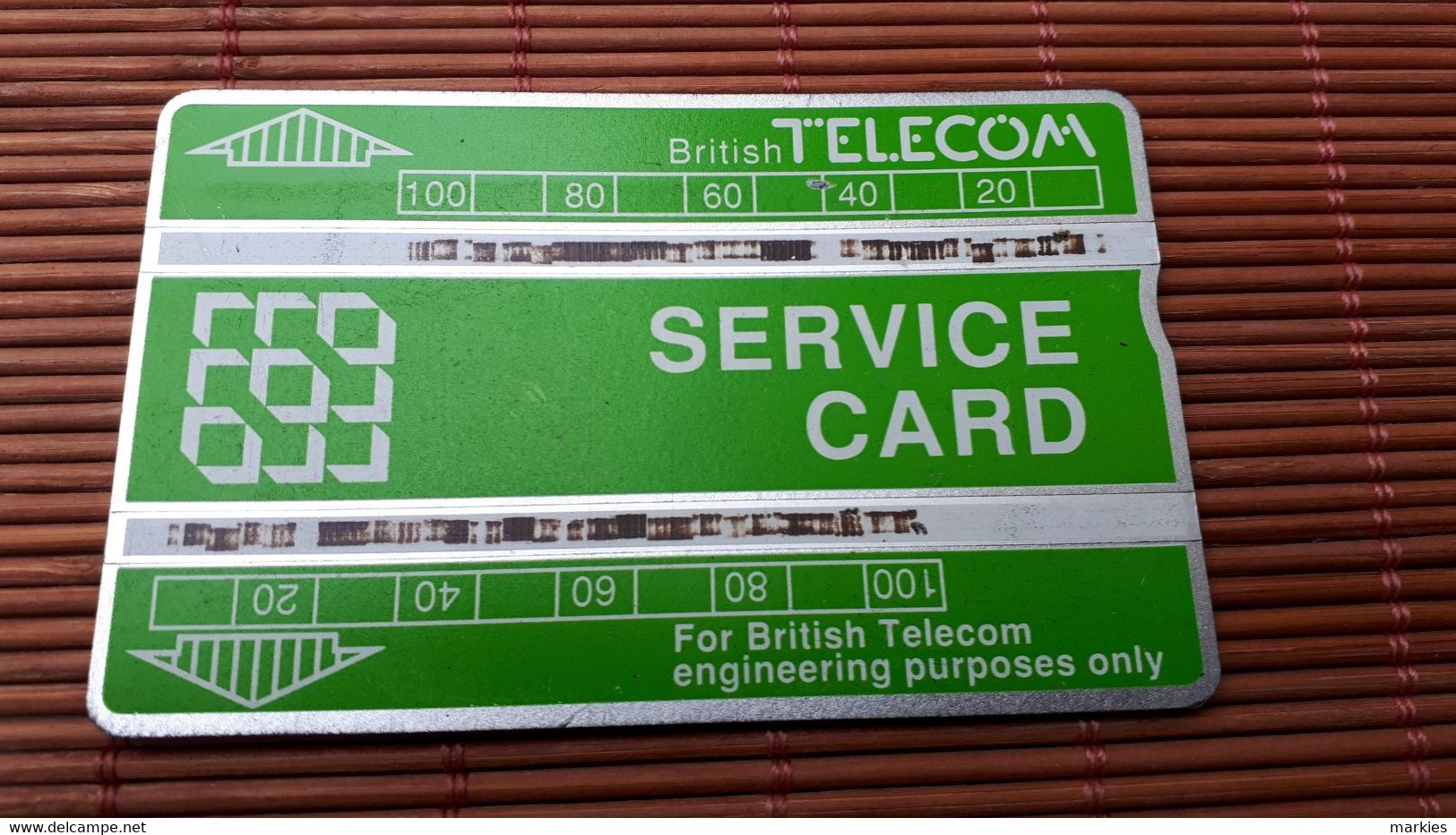 Landis & Gyr Service Card 111K04286 Used Some Litle Marks Rare - BT Engineer BSK Dienst Und Test