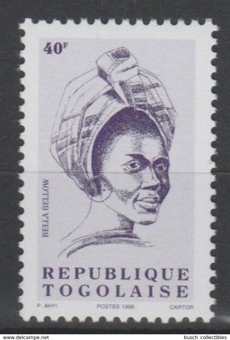 Togo 1998 - Mi. 2845 Série Courante BELLA BELLOW 40 F MNH** - Togo (1960-...)