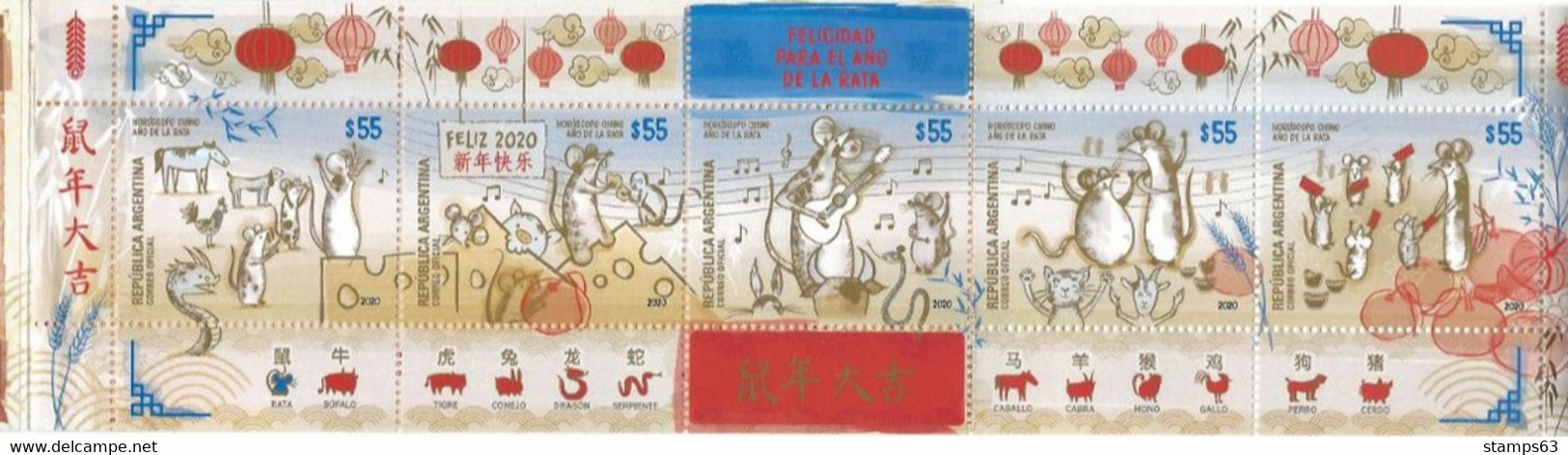 ARGENTINA 2020 Booklet 82, Year Of The Rat. Issue-date 2.11.2020! - Cuadernillos
