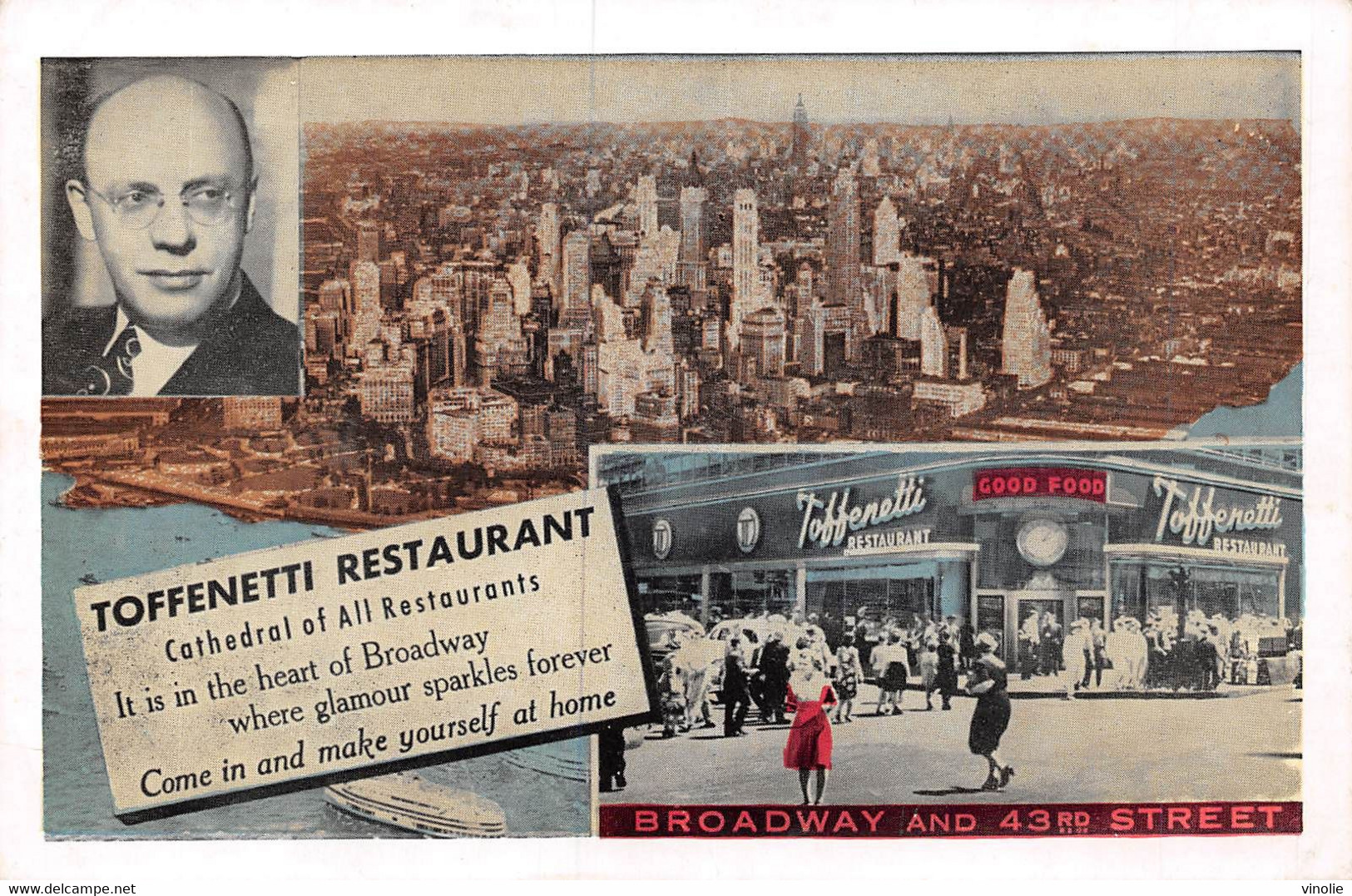 21-7145 : NEW-YORK CITY. TOFFENETTI RESTAURANT 43 Rd STREET AT BROADWAY ON TIMES QUARE - Broadway