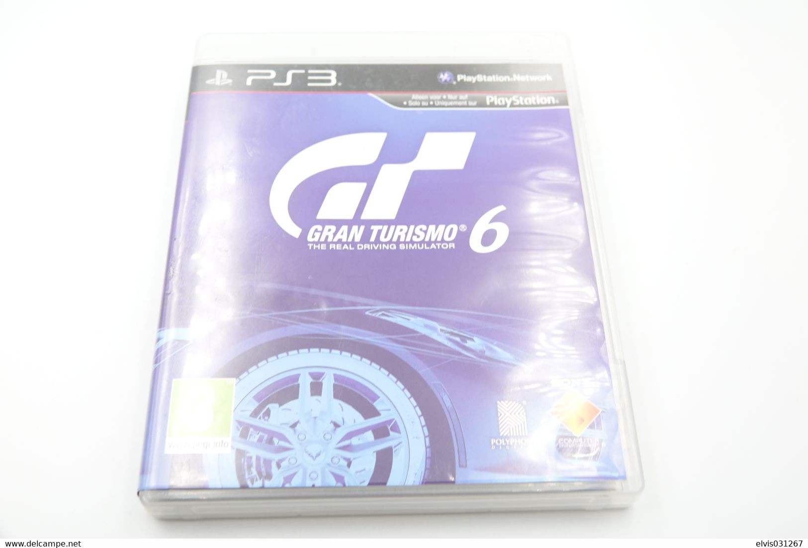 SONY PLAYSTATION THREE PS3 : GRAN TURISMO 6 THE REAL DRIVING SIMULATOR - POLYPHONY - PS3