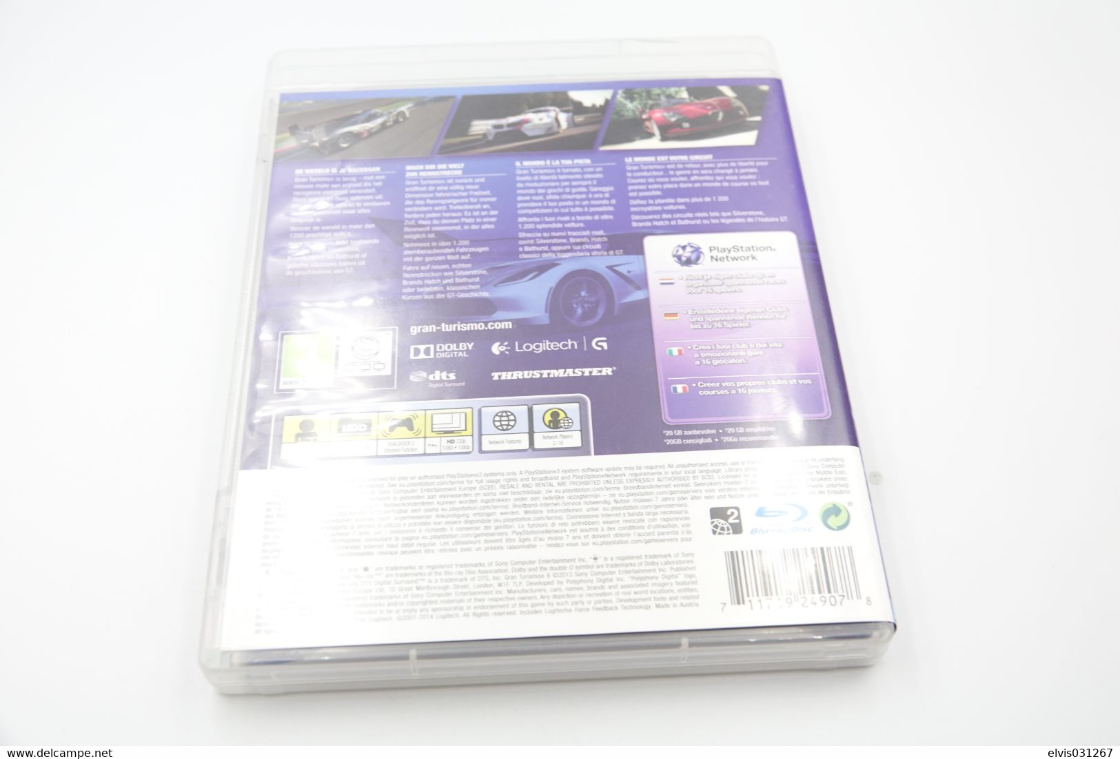 SONY PLAYSTATION THREE PS3 : GRAN TURISMO 6 THE REAL DRIVING SIMULATOR - POLYPHONY - PS3