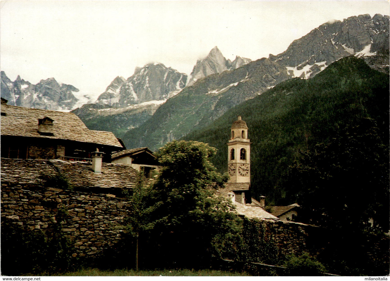 Soglio, Val Bregaglia Mit Bondascagruppe (18-260) - Bregaglia