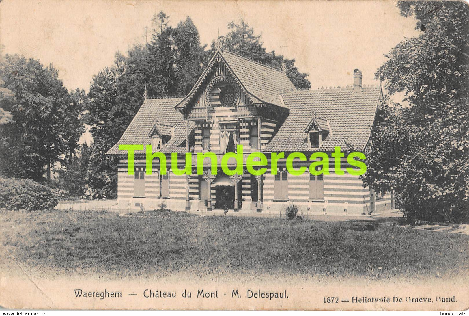 CPA WAREGEM WAEREGHEM CHATEAU DU MONT M DELESPAUL ( PLOOI -PLI ) - Waregem