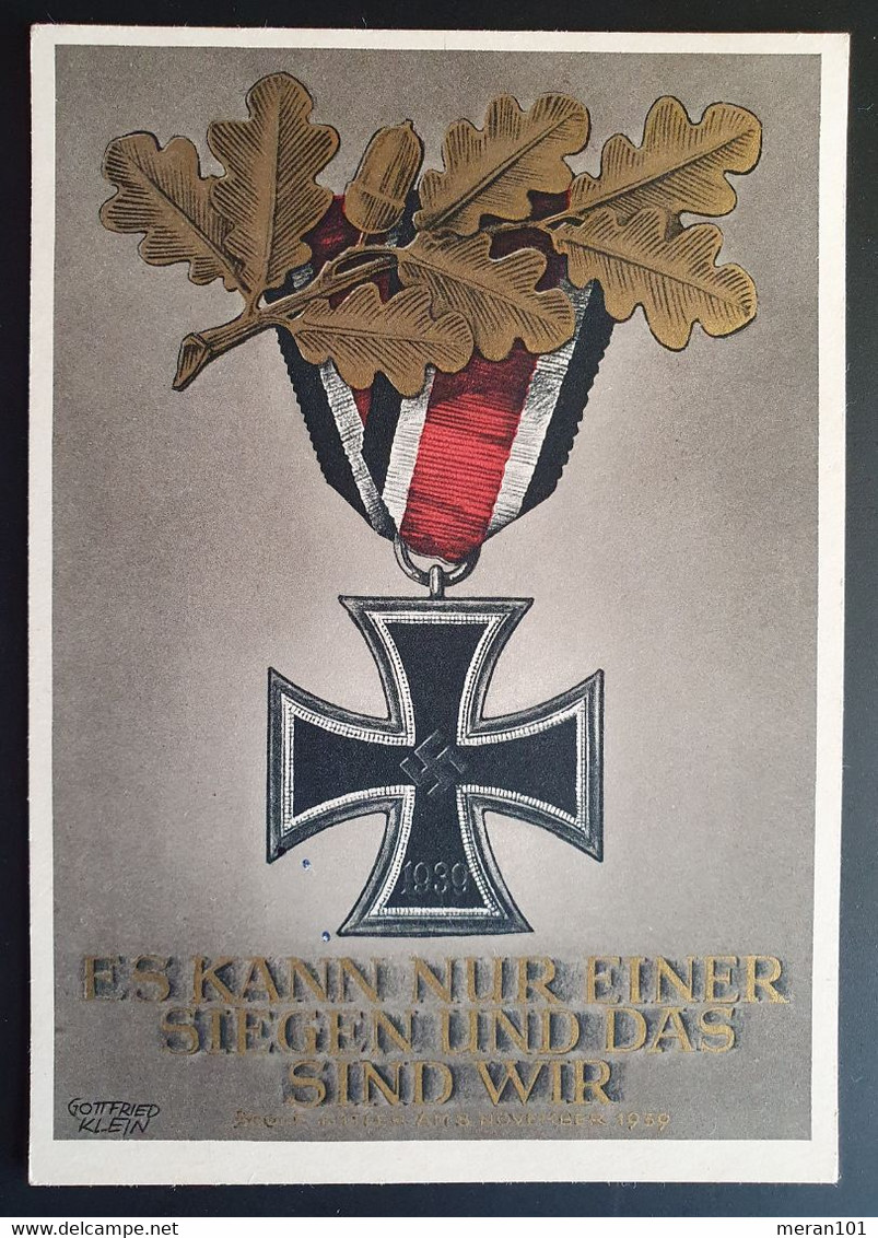 Deutsches Reich 1942, Postkarte "Es Kann Nur Einer Siegen" Sonderstempel WIEN - Brieven En Documenten