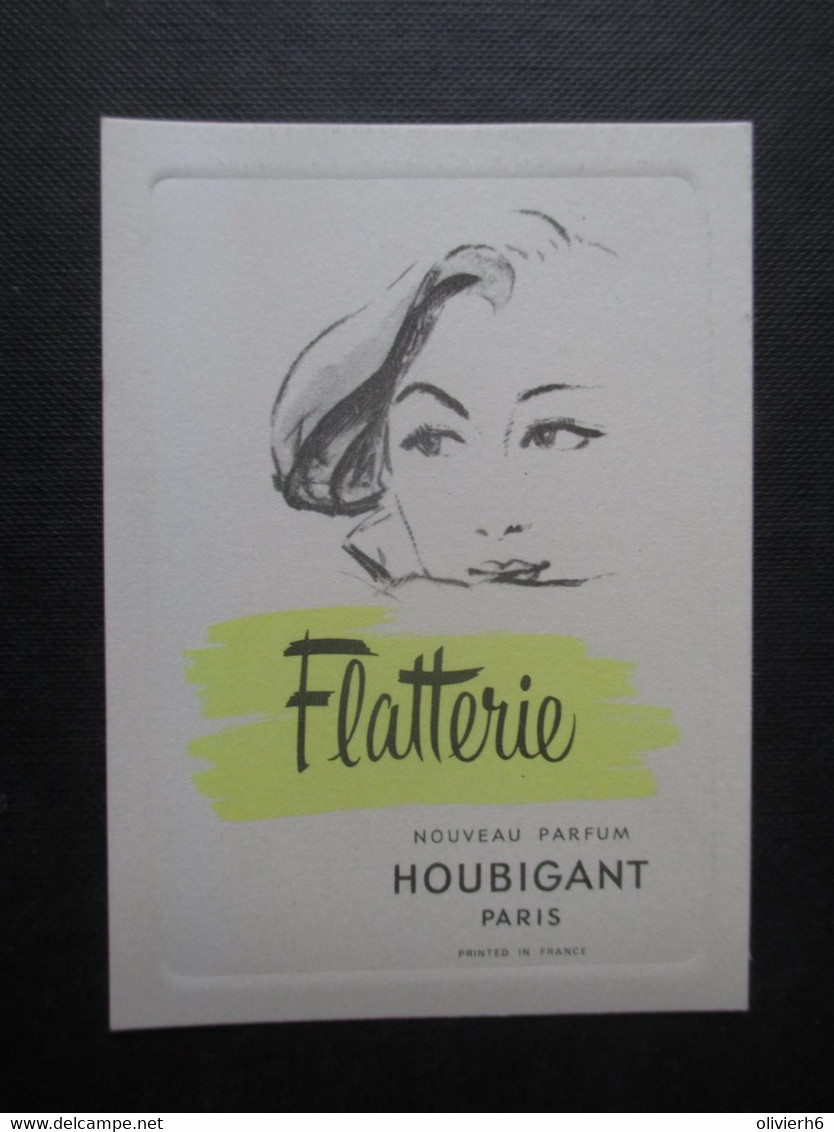 CARTE PARFUMéE (V2106) Nouveau Parfum HOUBIGANT PARIS (2 Vues) FLATTERIE - Publicidad