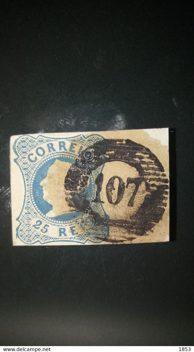 D.MARIA II - MARCOFILIA - 1ªREFORMA (106) MELGAÇO BORDO LATERAL DE FOLHA - Used Stamps