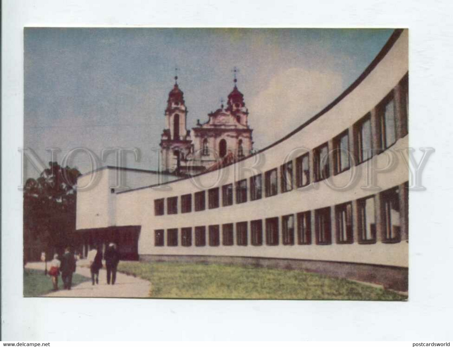 430954 USSR Lithuania VILNIUS Secondary School Named After Salomeja Neris 1970 Y - Lituania