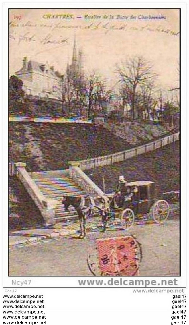 (  Dep   28  )    à   CHARTRES      Escalier De La Butte Des Charbonniers - Chartres