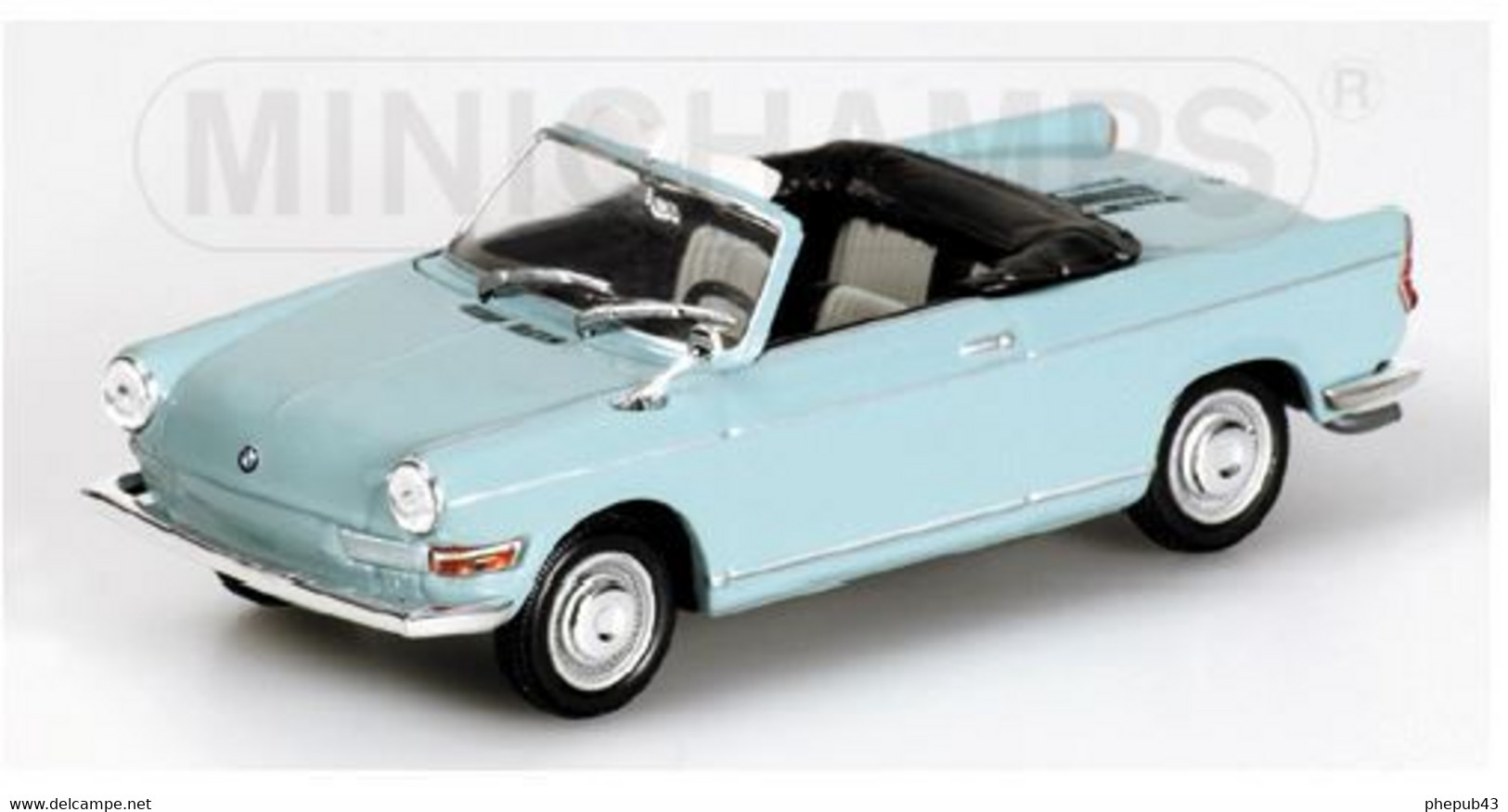 BMW 700 Sport Cabriolet - 1961 - Light Blue - Minichamps - Minichamps