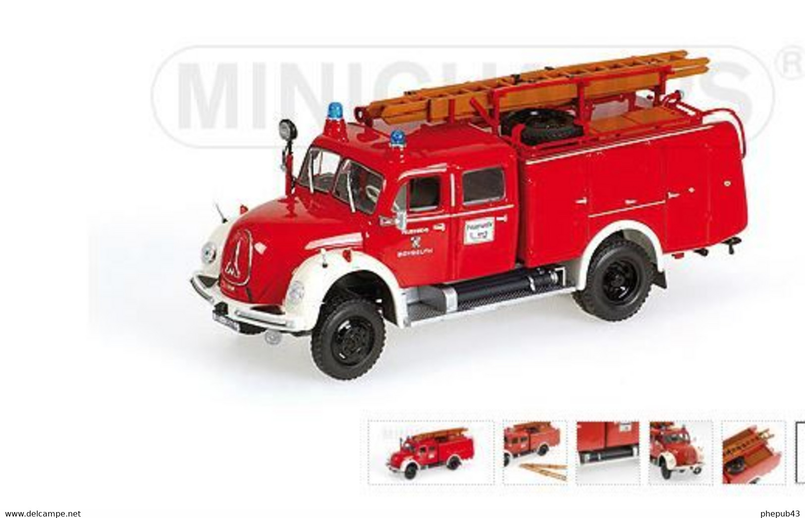 Magirus-Deutz Merkura A TLF16 - 1957 - Feuerwehr Bayreuth - Minichamps - Minichamps