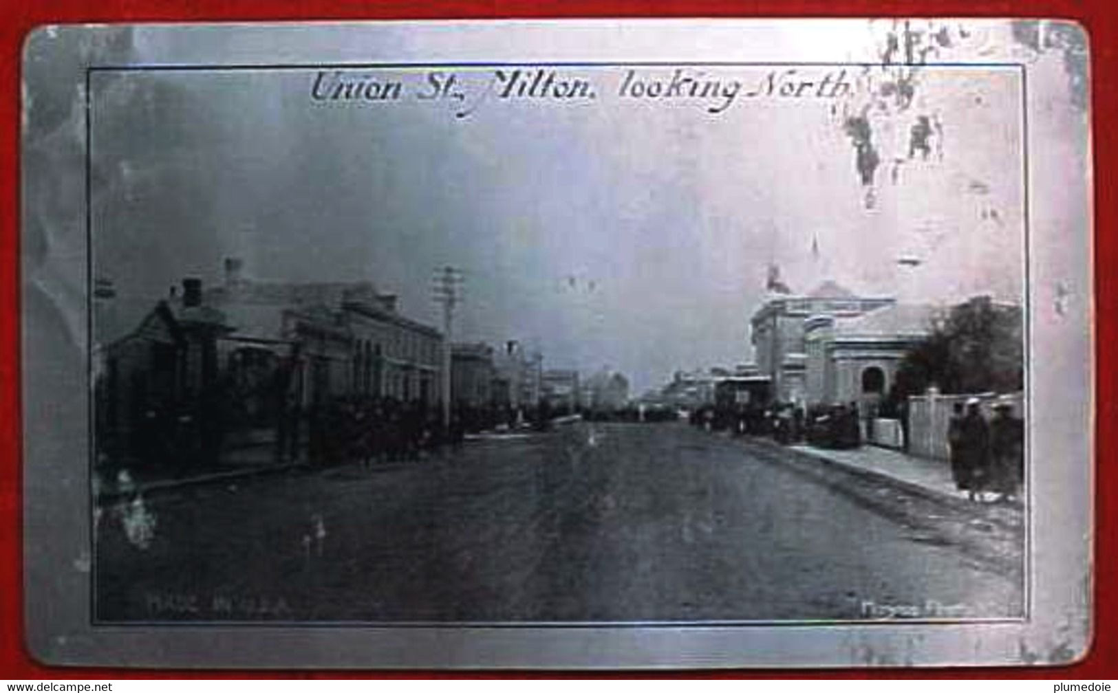 Cpa METAL : ALUMINIUM , Animée VILLAGE USA, DE . UNION ST. MILTON LOOKING NORTH , DELAWARE MOYES PHOTO RARE OLD PC - Other & Unclassified