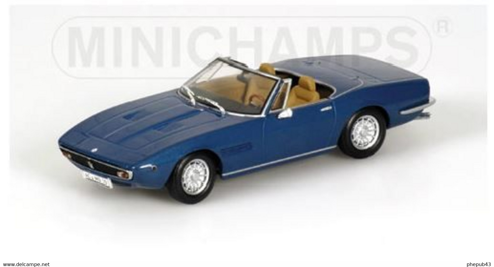 Maserati Ghibli Spyder - 1969 - Blue Metallic - Minichamps - Minichamps