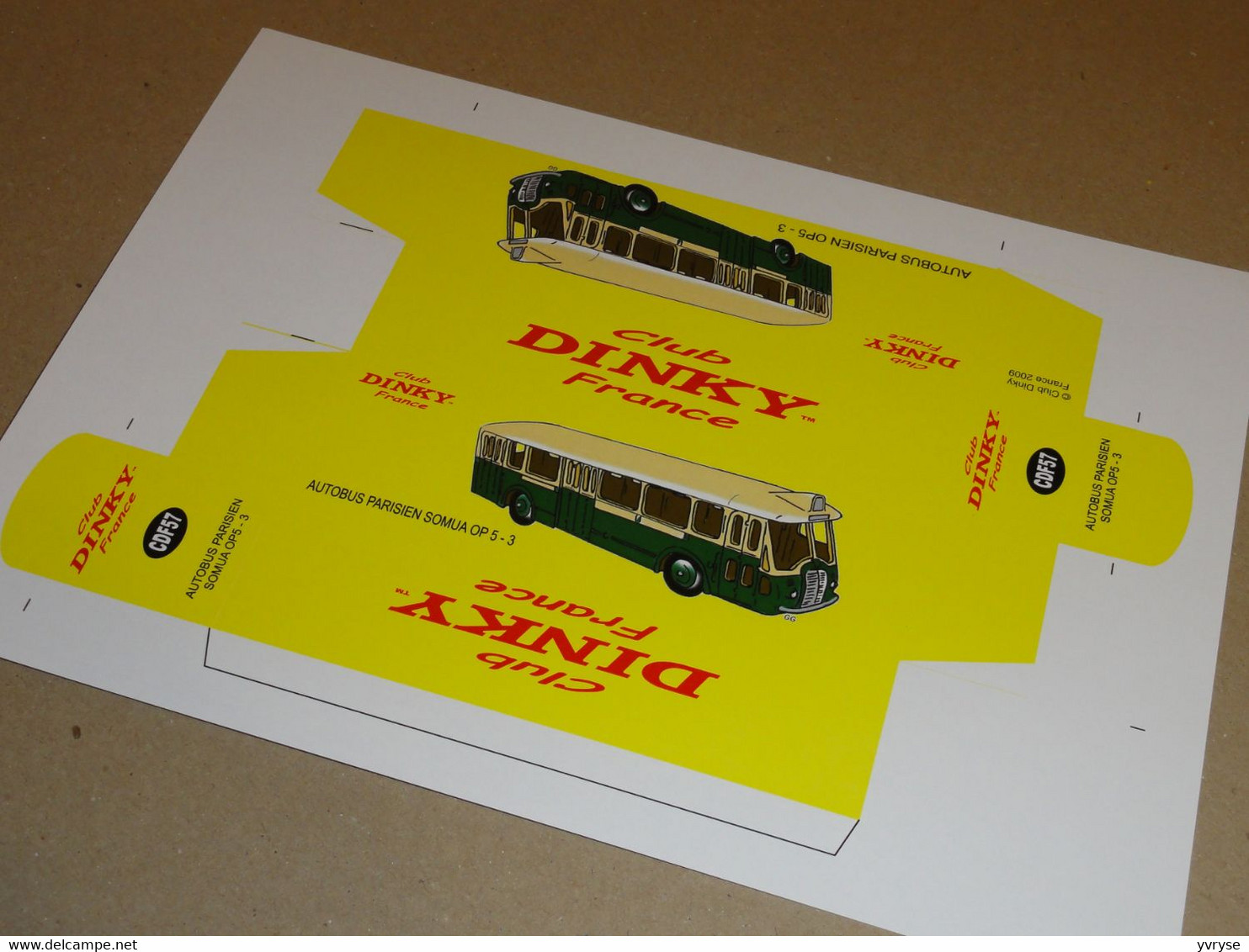 Boite DINKY CLUB CDF 57 : Autobus Parisien OP5-3 (boite Seule) - Sonstige & Ohne Zuordnung