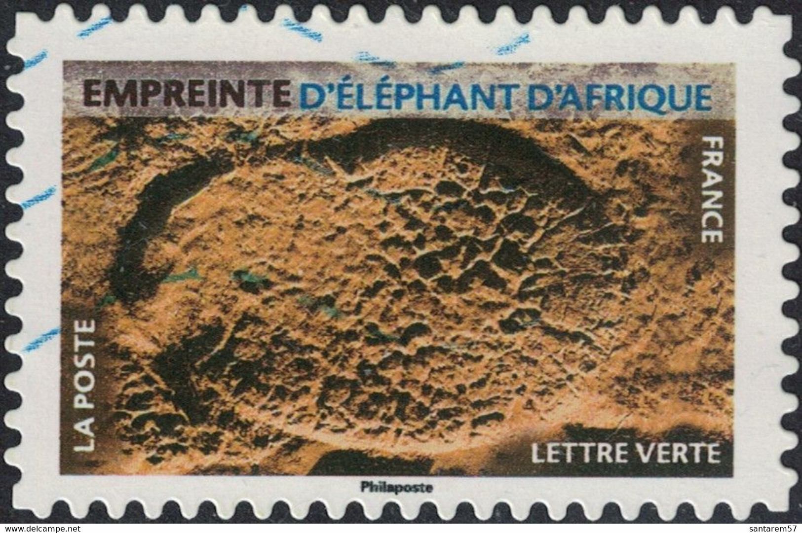 France 2021 Oblitéré Used Empreintes D'animaux Empreinte D'éléphant D'Afrique Y&T 1964 - Oblitérés