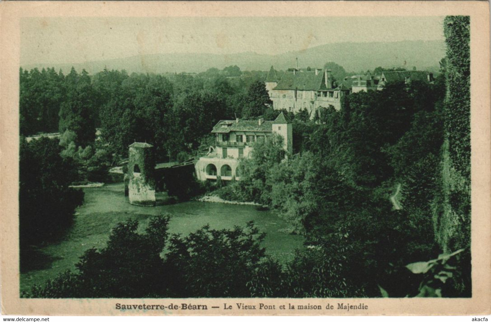 CPA AK Sauveterre De Bearn Le Vieux Pont Et La Maison FRANCE (1130320) - Lescar