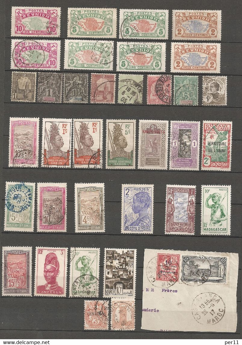 Diff Stamps   Used/gest. &  MH/*   (fr019) - Collections