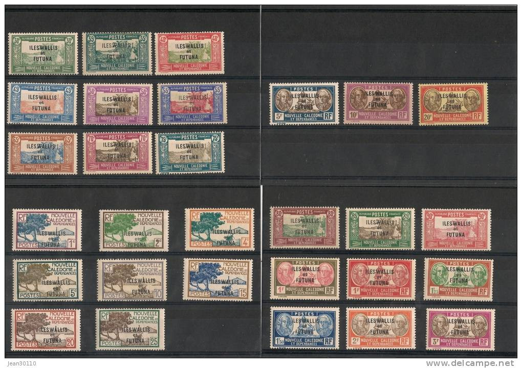 WALLIS ET FUTUNA Timbres * Années 1930-38  Côte 54 € - Unused Stamps