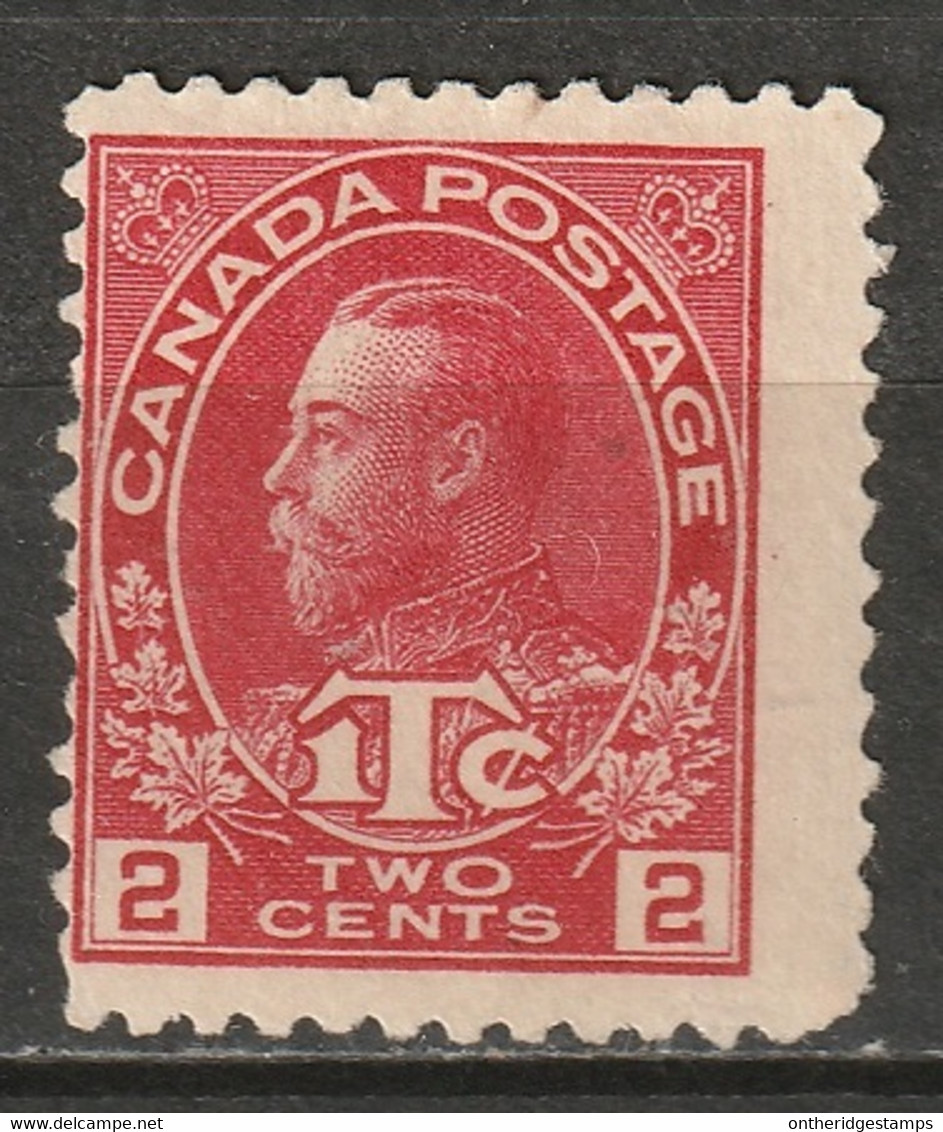 Canada 1916 Sc MR3a  War Tax MNG(*) Die II - Impôts De Guerre