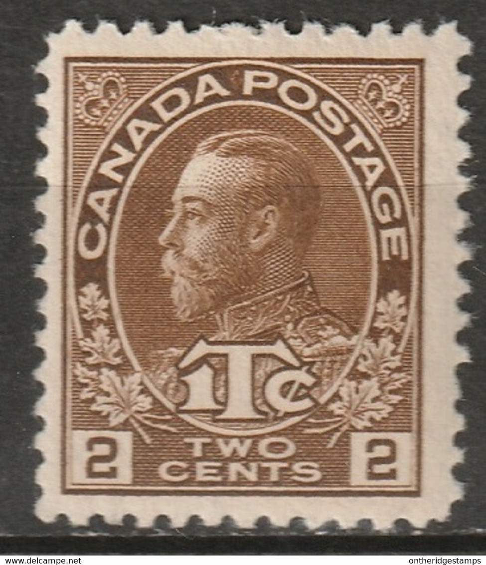 Canada 1916 Sc MR4  War Tax MNH** Die II - Impôts De Guerre