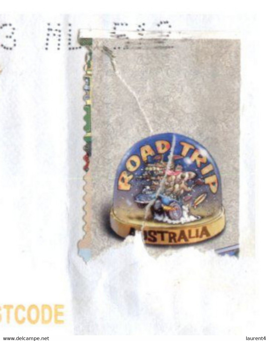 (SS 32) Australia - Cover Posted With Postal " Label " (instead Of Stamp...) Went Through The Mail WITHOUT Fine ! 2013 - Errors, Freaks & Oddities (EFO)