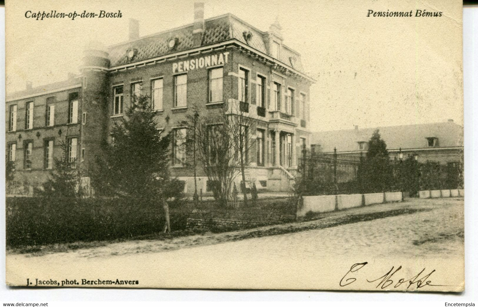 CPA - Carte Postale  - Belgique - Cappellen Op Den Bosch - Pensionnat Bémus - 1905 (AT17380) - Kapelle-op-den-Bos