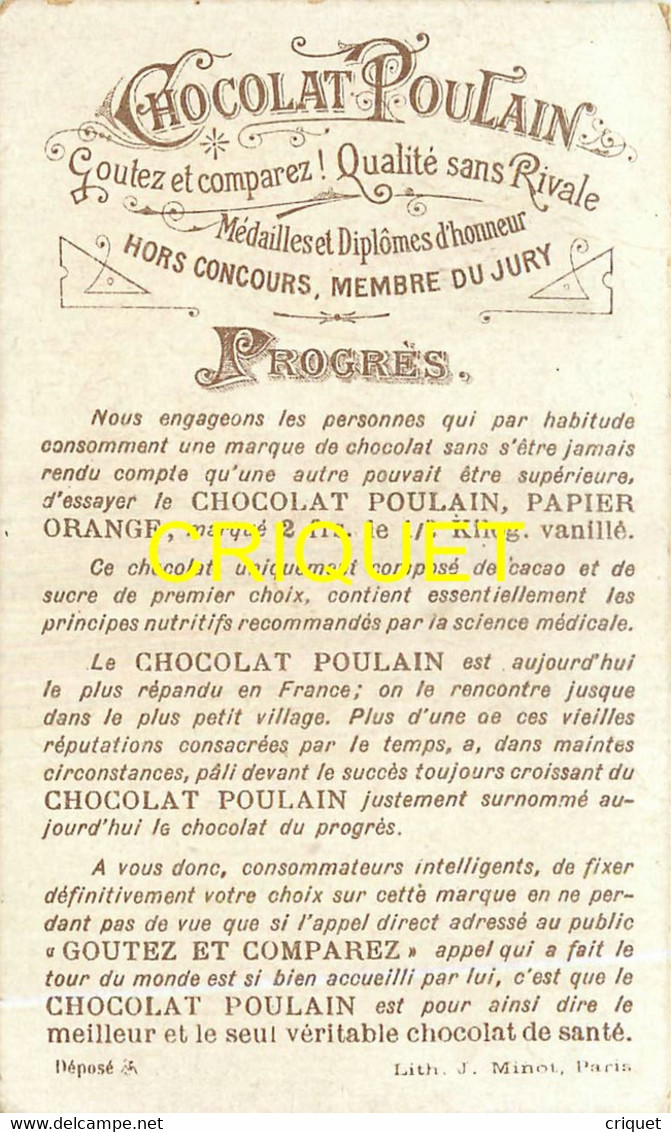 Chromo Poulain, L'allumage Difficile, Thème Expériences Et Sciences, Scan Recto Verso - Poulain