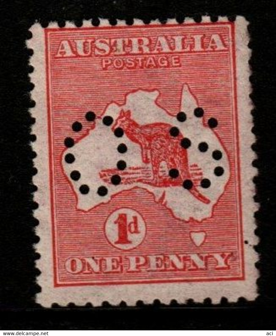 Australia SG O17  1913 First Watermark Kangaroo, One Penny Red,Mint Never Hinged, - Service