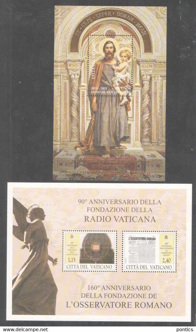 2021 - VATICAN - VATICANO - VATIKAN -21S51.1H - MNH - SET OF 9  STAMPS ** - Neufs