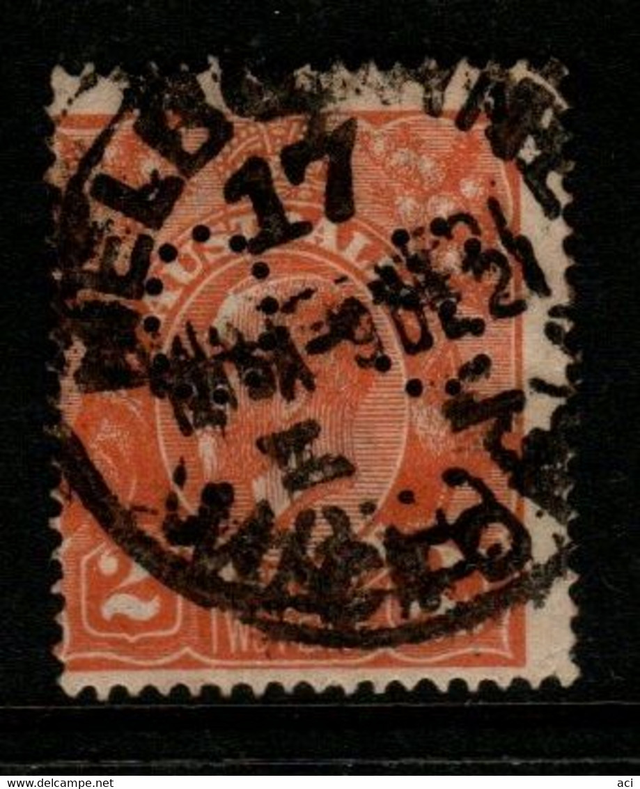 Australia SG O71  1920 King George V Perforated OS,2d Dull Orange,Single Wtmk,Used,E 3.00 - Oficiales